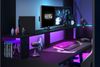Parisot Hochbett Gaming "Online 1"mit Gamingtisch Weiß Bild 2