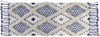 Teppich Bauwmolle beige blau 80 x 200 cm geometrisches Muster Kurzflor MANAVGAT Bild 4