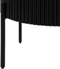 Beistelltisch rund Mango 40x40x52 schwarz lackiert / Marmor weiß BARCELONA #130 Bild 3