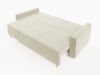 Sofa 3-Sitzer CARDE mit Schlaffunktion Creme Bild 4