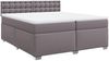 vidaXL Boxspringbett mit Matratze Grau 200x200 cm Kunstleder 3286138 Bild 2