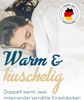Extra warme Winter Bettdecke Duo Steppbett Baumwollbezug 135x200 95° Bild 3