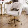 WAHSON OFFICE CHAIRS Bürostuhl aus Chenille, ergonomisch Drehstuhl mit Rollen Bild 5