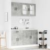 vidaXL 4-tlg. Küchenschrank-Set Kalmar Betongrau Holzwerkstoff 3314855 Bild 3