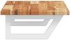 vidaXL Waschbeckenregal Wandmontage Stahl und Akazienholz 3302714 Bild 5
