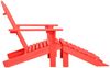 vidaXL Adirondack-Gartenstuhl mit Fußstütze Massivholz Tanne Rot 315863 Bild 3