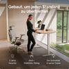 Desktronic HomePro Elektrisch höhenverstellbarer Schreibtisch 120x60cm Bambus/Weiß mit Memory-Funktion, Anti-Kollisions Technologie, USB-A und USB-C-Ladeanschlüssen Bild 2