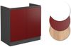 Spülenunterschrank R-Line Rot 80 cm J-Shape AP Marmor Vicco Bild 5