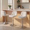 Furnicopia Bürostuhl Barhocker, Schminkhocker, um 360° drehbar, höhenverstellbar (Schreibtisch und Stuhl im 1er- oder 2er-Set, ergonomisch gestaltet, mit gepolsterter Rückenlehne, geeignet für Schminktische, Schlafzimmer, Arbeitszimmer und Esszimmer) Bild 4
