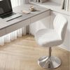 Furnicopia Bürostuhl Barhocker, Schminkhocker, um 360° drehbar, höhenverstellbar (Schreibtisch und Stuhl im 1er- oder 2er-Set, ergonomisch gestaltet, mit gepolsterter Rückenlehne, geeignet für Schminktische, Schlafzimmer, Arbeitszimmer und Esszimmer) Bild 3