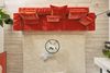 KAWOLA Sofa Sitzelement SEPHI medium Cord Vintage rot 39 x 82 x 107 cm Bild 5