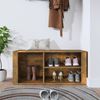 vidaXL Schuhregal Räuchereiche 100x35x45 cm Holzwerkstoff 816925 Bild 3