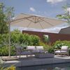 Platinum Sonnenschirm quadratisch 3x3m Challenger T² Premium | doppelt kippbar Bild 4