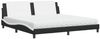 vidaXL Bett mit Matratze "Zadar" Schwarz und Weiß 200x200 cm Kunstleder 3208892 Bild 2
