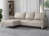 Ecksofa mit Schlaffunktion und Bettkasten Snolik L, schmale Armlehne (Farbe: Velo 623) Bild 3