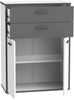 FORTE Keflavik Schrank, Holzwerkstoff, Weiß/Grau/Braun, 84,5 x 115,1 x 41,5 cm Bild 5