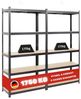PROREGAL® Schwerlastregal MegaDeal 2x Kellerregal GORILLA 180x90x40cm Fachlast 175kg Schwarz, Garagenregal Werkstattregal Lagerregal Lastenregal 875kg Gesamtlast Bild 4