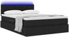 vidaXL LED-Speicherbett mit Matratze Schwarz 140 x 200 cm Stoff 3371150 Bild 3
