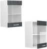 Küchenglasschrank R-Line Schwarz Beton 40 cm Vicco Bild 5