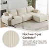 Leawin Sofa Sofa 3-2-1 Sitzer mit Schlaffunktion – Wohnzimmersofa modern & bequem, Bequemes Sofa mit Bettfunktion – modern, kompakt und flexibel nutzbar Bild 3