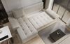 Ecksofa Sofa HECKTOR mit Schlaffunktion Stoff Abriamo Altrosa Ottomane Links Bild 3