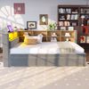Polsterbett 90x200 cm mit Ausziehbett 90x190 cm, Flanell, mit LED und Stauraum Bild 2
