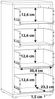 Kommode >TEMPRA2< 4 Schubladen, in Old – Wood Vintage - 38,6x85,5x34,8cm (BxHxT) Bild 5