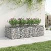 vidaXL Gabionen-Hochbeet 2 pcs Silber 3422218 Bild 5