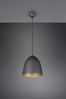 Vintage Pendelleuchte TILDA einflammig Metall Schwarz innen Gold, Ø 25cm Bild 3