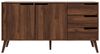Beautysofa Wohnzimmer-Set NOREL 2-teilig Kommode 160 cm + TV-Schrank 180 cm, (modernes Wohnzimmermöbel-Set mit Schubladen, Türen, offenen Fächern, Holzbeinen, ABS-Kanten), Erhältliche Farben: Warmia Walnuss und Cashmere Bild 4