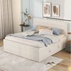 TavilaEcon Boxspringbett Polsterbett Funktionsbett, Lattenrost aus Metallrahmen, Lattenrost aus Metallrahmen,140 x 200 cm Bild 3