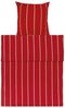 Lavea Bettwäsche Dünne Streifen, Set aus 1x 80x80cm Kissenbezug 1x 135x200cm Bettdeckenbezug, 100% Baumwolle, kuschelig weiche Bettwäsche für Ihr tägliches Wohlbefinden, 2 teilig, Weich, hautfreundlich & mit hochwertigem Reißverschluss Bild 2