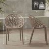 CLP 4er Set Gartenstühle Hope mit Lehne stapelbar wetterfest UV-beständig bis 150 kg,taupe Bild 2