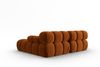 Micadoni Modulares Ecksofa Bellis 3-Sitzer Rechts Samt Bluvel Terrakotta Bild 4