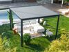 PRIMEYARD Pergola 3,5x3,5 m Aluminium Pfosten und Lamellendach aus Stahl - anthrazitfarbene Terrassenüberdachung Bild 3
