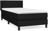 vidaXL Boxspringbett mit Matratze Schwarz 90x190 cm Stoff 3129595 Bild 2