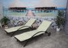 2er-Set Sonnenliege HWC-E27, Relaxliege Gartenliege, Poly-Rattan ~ schwarz, Kissen creme-beige Bild 3