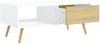 vidaXL Couchtisch Weiß und Sonoma-Eiche 100x49,5x43 cm Holzwerkstoff 326791 Bild 5