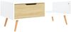 vidaXL Couchtisch Weiß und Sonoma-Eiche 100x49,5x43 cm Holzwerkstoff 326791 Bild 4