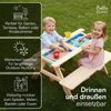 Bellabino 'Inny' Sitzgarnitur für Kinder, Kiefer massiv, natur unbehandelt, 50x89x80 cm, Kindersitzgarnitur für 4 Personen, Matschtisch mit 2 Wannen, ab 2 Jahren Bild 5