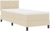 vidaXL Boxspringbett mit Kopfteil Creme 80 x 200 cm Stoff 3338725 Bild 4