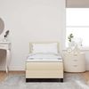 vidaXL Boxspringbett mit Kopfteil Creme 80 x 200 cm Stoff 3338725 Bild 3