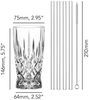 NACHTMANN 104671 NOBLESSE Latte Macchiato Gläser 4er Set und Glastrinkhalme Bild 2