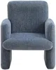 Vente-unique - MESUTO Sessel Stoff Blau - B 52,5 cm x H 61,5 cm x L 53 cm Bild 2