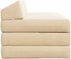vidaXL Klappsofa Bett Creme 120 x 60 x 49 cm Stoff 900048 Bild 4