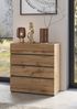 INOSIGN Schubkastenkommode Cross, moderne grifflose Kommode, 80x40x85cm (BxTxH), Schubladenschrank, Sideboard mit 4 Schubkasten Bild 2