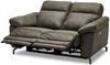 2-Sitzer Relaxsofa Astella Stoff Taupe - Elektrisches Sofa mit Liegefunktion & USB Bild 3