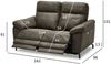 2-Sitzer Relaxsofa Astella Stoff Taupe - Elektrisches Sofa mit Liegefunktion & USB Bild 4