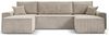 Beautysofa Ecksofa HEKTOR U, mit Schlaffunktion, Breite der Ottomane wählbar – 70 oder 100 cm Bild 4