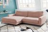 KAWOLA Ecksofa CARA Sofa Recamiere links Cord rosa 84 x 190 x 272 cm Bild 2